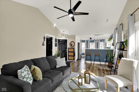 Living room at 6723 Sundown Drive S, Indianapolis, IN