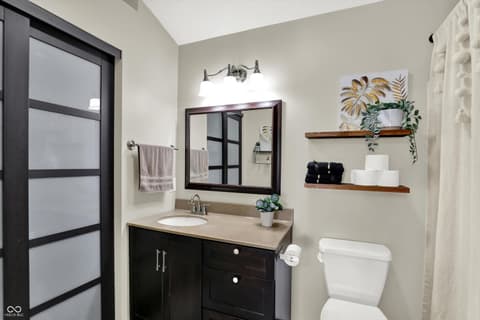 Primary bathroom at 6723 Sundown Drive S, Indianapolis, IN