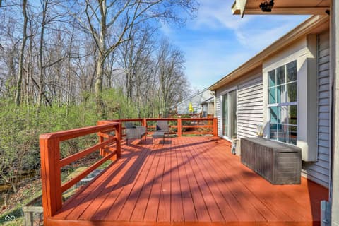 Outdoor living area at 6723 Sundown Drive S, Indianapolis, IN