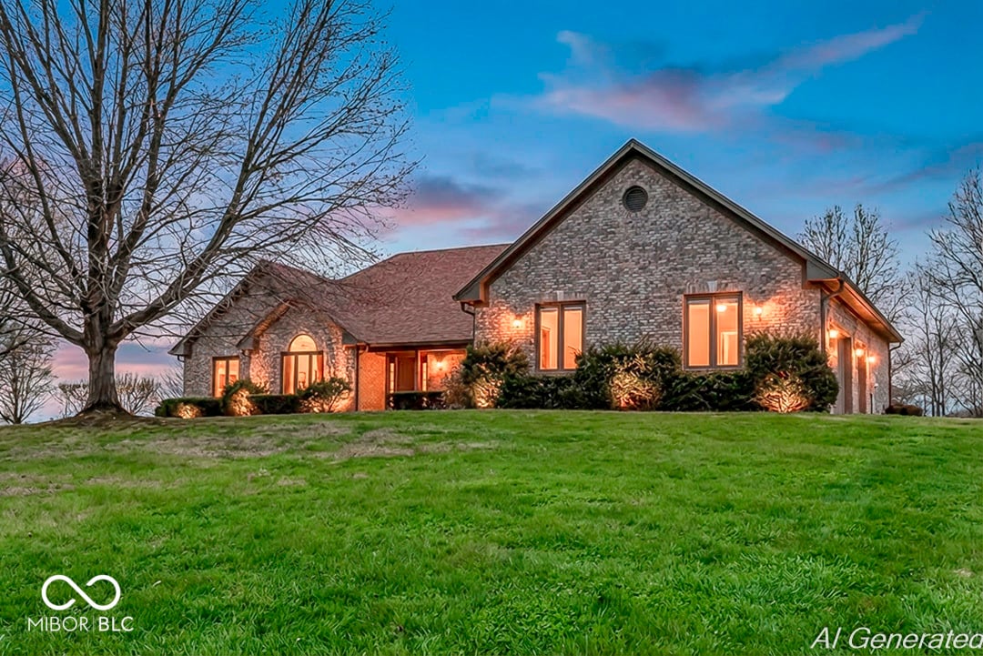 Front exterior at 8040 Wetzel Trace, Martinsville, IN