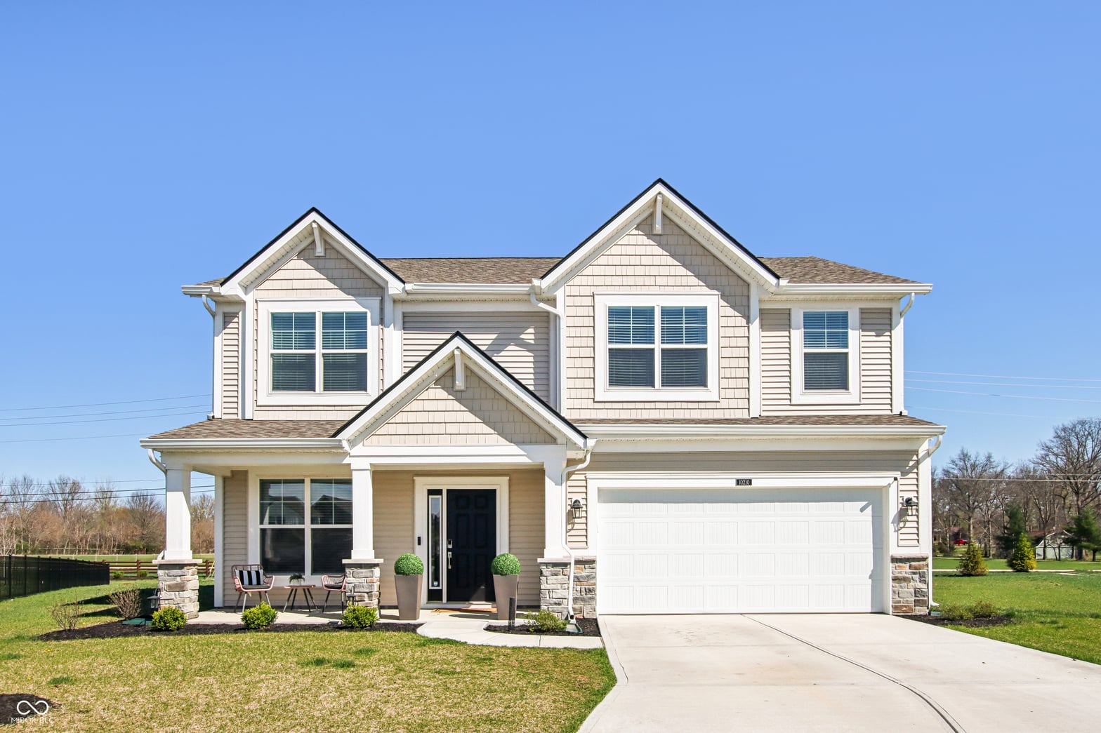 Front exterior at 10210 Carya Court, Indianapolis, IN