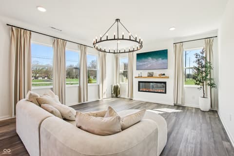 Living room at 10210 Carya Court, Indianapolis, IN