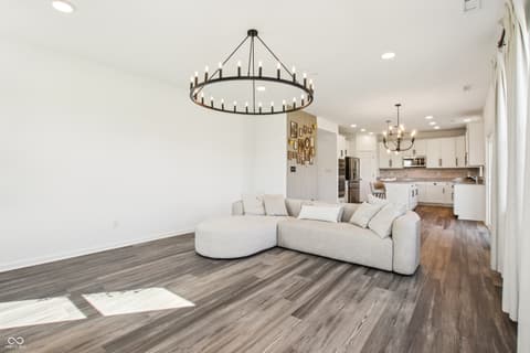 Living room at 10210 Carya Court, Indianapolis, IN