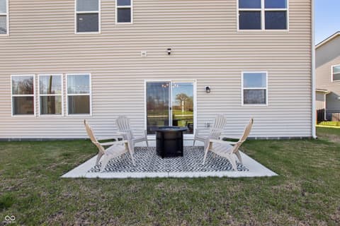 Backyard at 10210 Carya Court, Indianapolis, IN