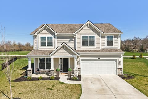 Front exterior at 10210 Carya Court, Indianapolis, IN