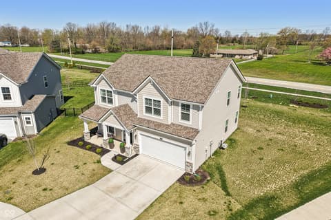Aerial view at 10210 Carya Court, Indianapolis, IN