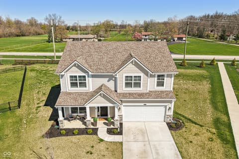Front exterior at 10210 Carya Court, Indianapolis, IN