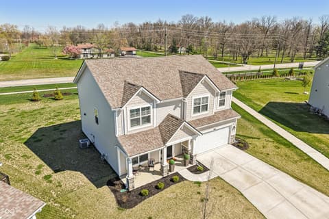 Aerial view at 10210 Carya Court, Indianapolis, IN
