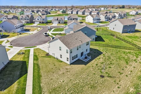 Aerial view at 10210 Carya Court, Indianapolis, IN