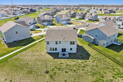 Aerial view at 10210 Carya Court, Indianapolis, IN