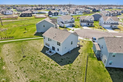 Aerial view at 10210 Carya Court, Indianapolis, IN