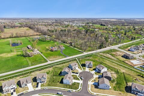 Aerial view at 10210 Carya Court, Indianapolis, IN