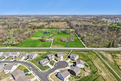 Aerial view at 10210 Carya Court, Indianapolis, IN