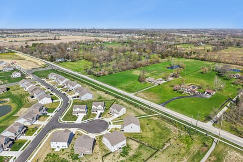 Aerial view at 10210 Carya Court, Indianapolis, IN