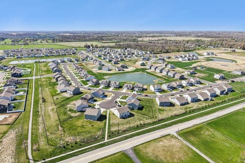 Aerial view at 10210 Carya Court, Indianapolis, IN