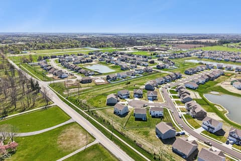 Aerial view at 10210 Carya Court, Indianapolis, IN