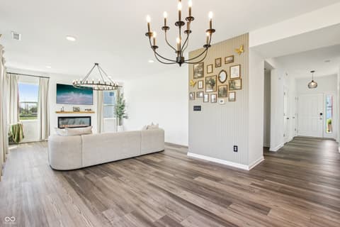 Living room at 10210 Carya Court, Indianapolis, IN