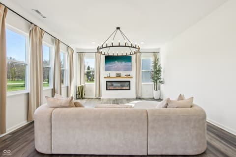 Living room at 10210 Carya Court, Indianapolis, IN