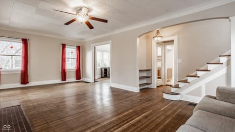 Living room at 325 E 37th Street, Indianapolis, IN