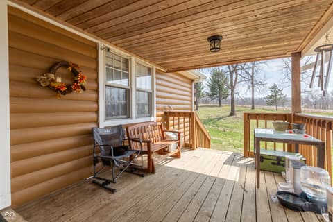 Outdoor living area at 2409 E County Rd 700 S, Cloverdale, IN