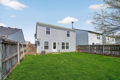 Backyard at 10917 Sweetsen Road, Camby, IN