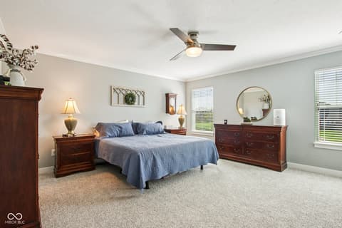 Primary bedroom at 2498 Stonehaven Way, Avon, IN