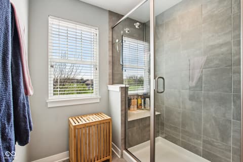 Primary bathroom at 2498 Stonehaven Way, Avon, IN