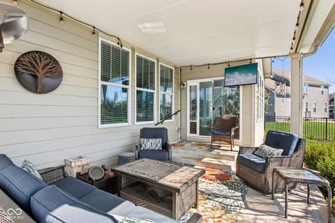 Outdoor living area at 2498 Stonehaven Way, Avon, IN
