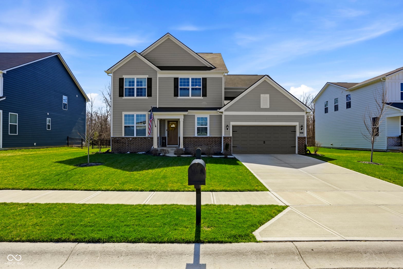 Front exterior at 5631 Flagler Lane, Brownsburg, IN