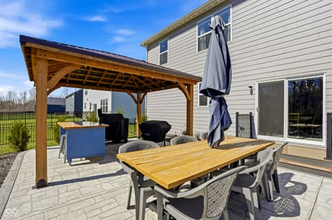 Outdoor living area at 5631 Flagler Lane, Brownsburg, IN