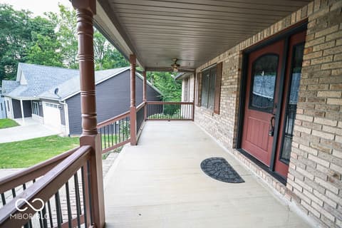 Outdoor living area at 5109 N Weathers Court, Bloomington, IN