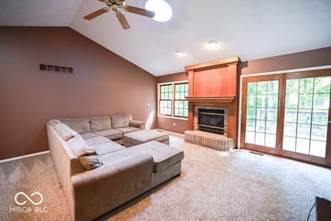 Living room at 5109 N Weathers Court, Bloomington, IN