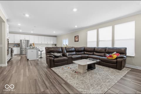 Living room at 1986 McCormick Drive, Greenwood, IN