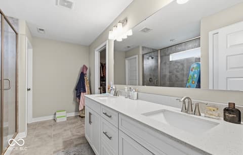 Bathroom at 1986 McCormick Drive, Greenwood, IN