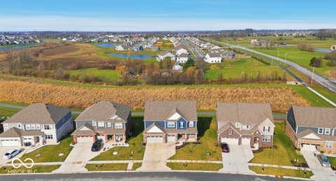 Aerial view at 1986 McCormick Drive, Greenwood, IN