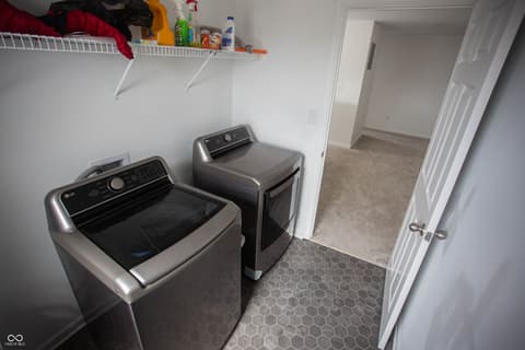 Laundry room at 10048 Falls Canyon Lane, Indianapolis, IN