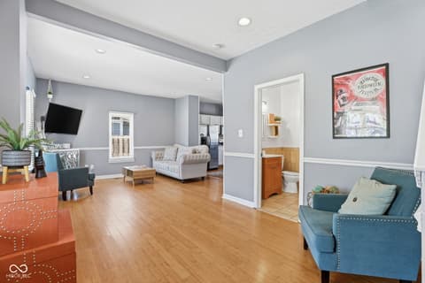 Living room at 5858 Dewey Avenue, Indianapolis, IN
