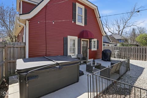 Backyard at 5858 Dewey Avenue, Indianapolis, IN