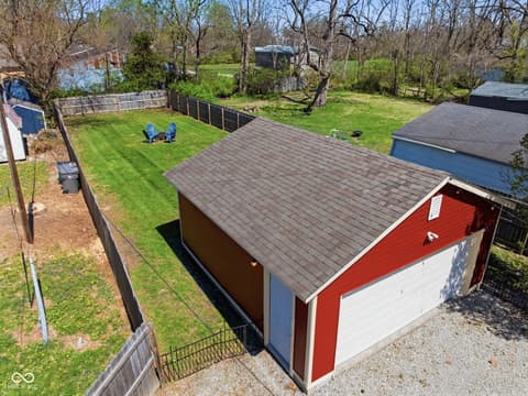 Aerial view at 5858 Dewey Avenue, Indianapolis, IN