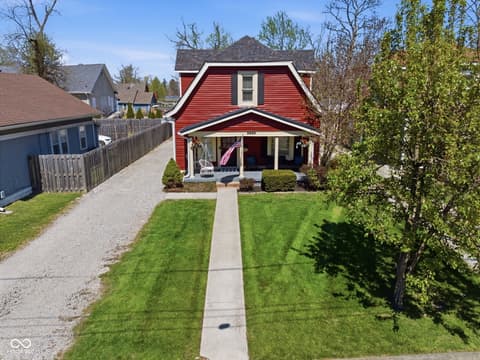 Front exterior at 5858 Dewey Avenue, Indianapolis, IN