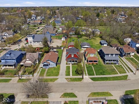 Aerial view at 5858 Dewey Avenue, Indianapolis, IN
