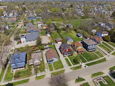 Aerial view at 5858 Dewey Avenue, Indianapolis, IN
