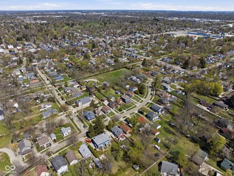 Aerial view at 5858 Dewey Avenue, Indianapolis, IN