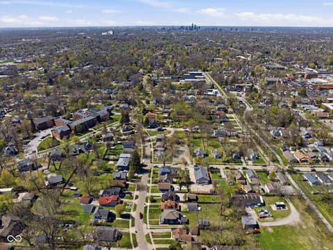 Aerial view at 5858 Dewey Avenue, Indianapolis, IN