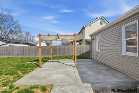 Outdoor living area at 1614 E Kelly Street, Indianapolis, IN