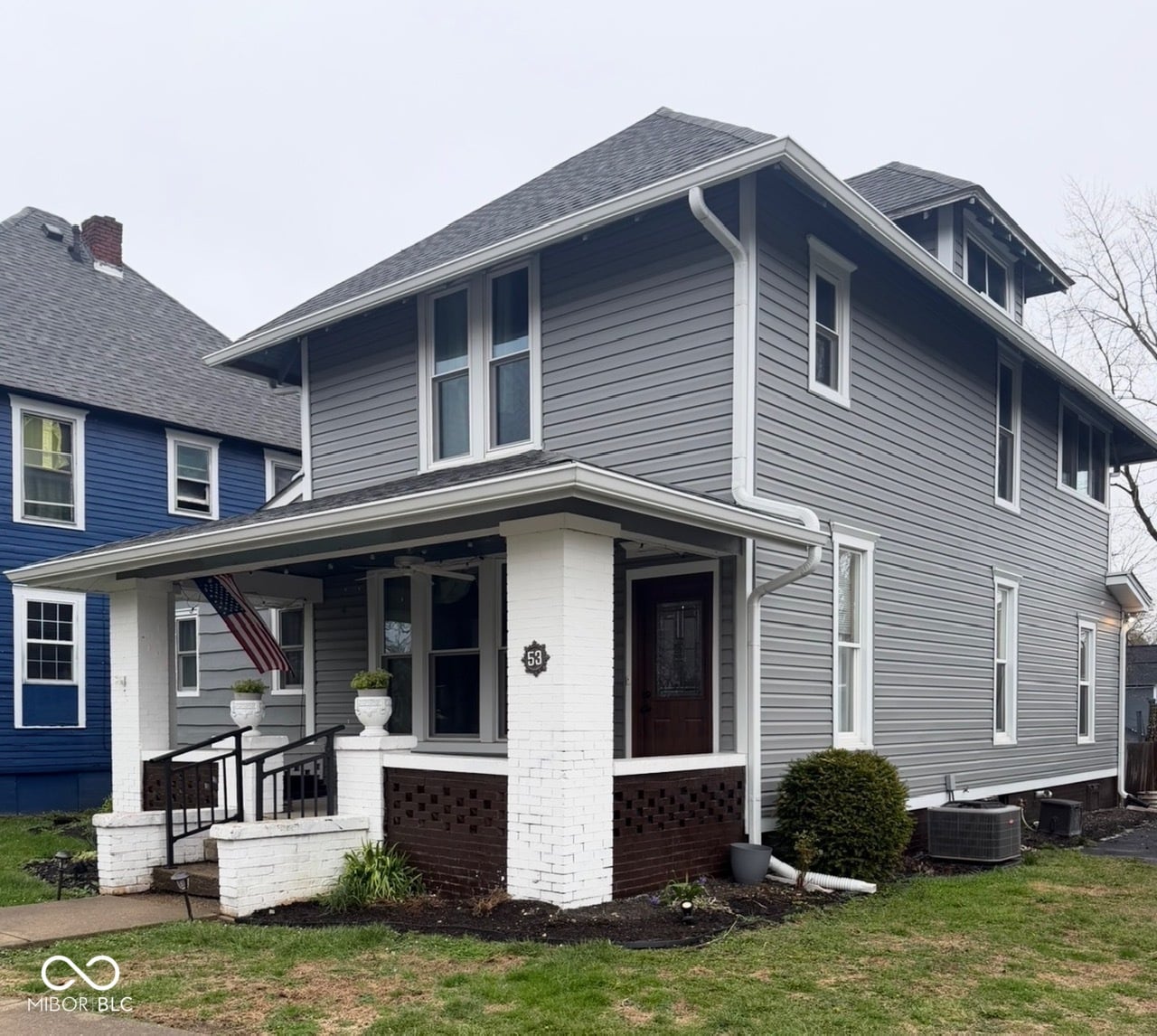 Front exterior at 53 Main Avenue, Frankfort, IN
