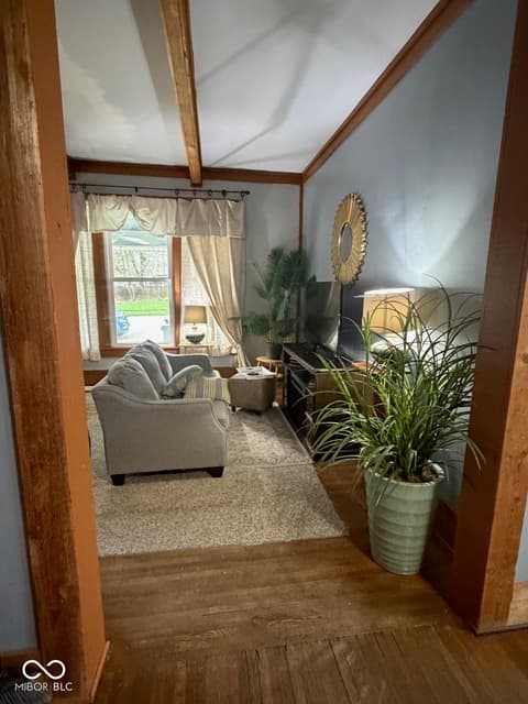 Living room at 53 Main Avenue, Frankfort, IN