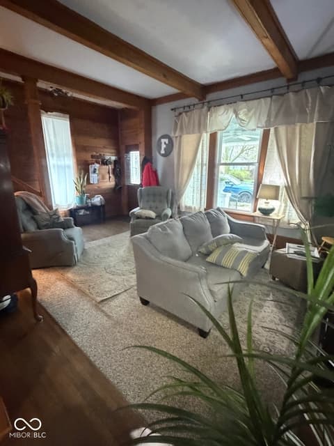 Living room at 53 Main Avenue, Frankfort, IN