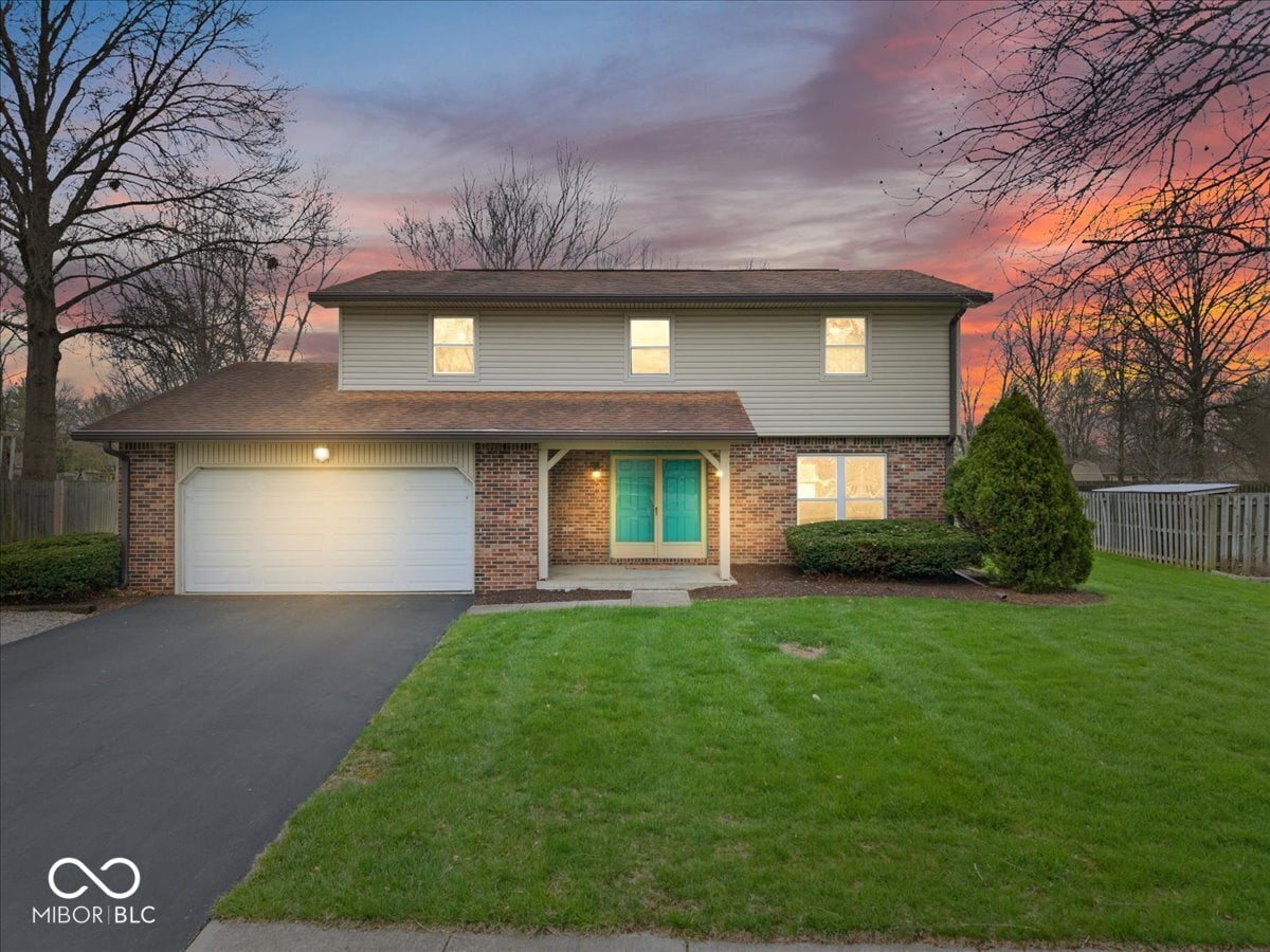 Front exterior at 8733 Caplock Lane, Indianapolis, IN