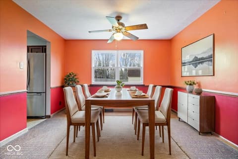 Dining room at 8733 Caplock Lane, Indianapolis, IN